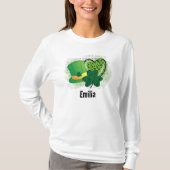 Personalisiert Name St Patricks Day Kleeblatt Clov T-Shirt (Vorderseite)