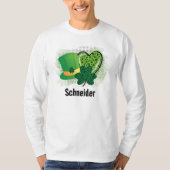 Personalisiert Name St Patricks Day Kleeblatt Clov T-Shirt (Vorderseite)