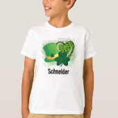 Personalisiert Name St Patricks Day Kleeblatt Clov T-Shirt (Vorderseite)