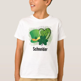 Personalisiert Name St Patricks Day Kleeblatt Clov T-Shirt