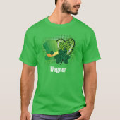 Personalisiert Name St Patricks Day Kleeblatt Clov T-Shirt (Vorderseite)