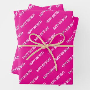 PERSONALISIERT NAME STYLISCH MODERN HERZLICHEN GLÜ GESCHENKPAPIER SET