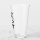 Personalisiert NAME Surfer Big Wave Skeleton Surfe Glas (Links)