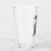 Personalisiert NAME Surfer Big Wave Skeleton Surfe Glas (Rechts)