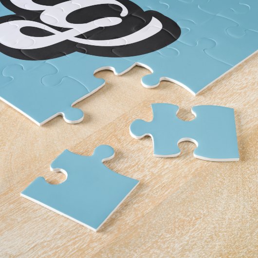 Personalisiert NAME Surfer Big Wave Skeleton Surfe Puzzle (Seite)