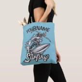 Personalisiert NAME Surfer Big Wave Skeleton Surfe Tasche (Von Nahem)