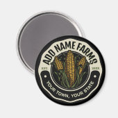 Personalisiert NAME Sweet Corn Garden Farm Bauer Magnet (Vorderseite/Rückseite)