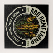 Personalisiert NAME Sweet Corn Garden Farm Bauer Puzzle (Horizontal)