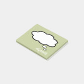 Personalisiert Name Talk Blase Post-it Klebezettel (angewinkelt)