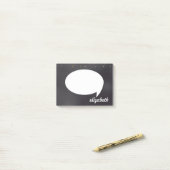 Personalisiert Name Talk Blase Post-it Klebezettel (Auf Schreibtisch)