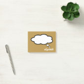 Personalisiert Name Talk Blase Post-it Klebezettel (Büro)
