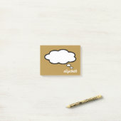 Personalisiert Name Talk Blase Post-it Klebezettel (Auf Schreibtisch)