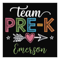 Personalisiert Name Team Pre-K Pre-School Lehrer