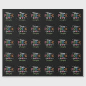 Personalisiert Name Team Pre-K Pre-School Lehrer Geschenkpapier (Flach)