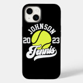 Personalisiert NAME Tennis Racket Ball Court Case-Mate iPhone Hülle (Rückseite)