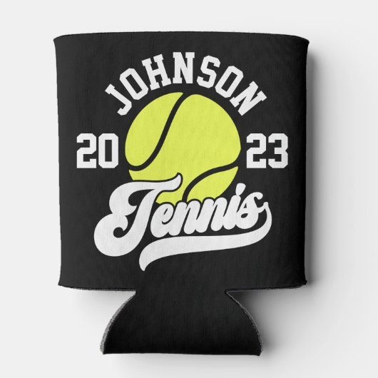 Personalisiert NAME Tennis Racket Ball Court Dosenkühler (Rückseite)