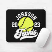 Personalisiert NAME Tennis Racket Ball Court Mousepad (Mit Mouse)