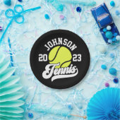 Personalisiert NAME Tennis Racket Ball Court Pappteller (Party)
