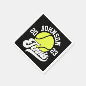 Personalisiert NAME Tennis Racket Ball Court Serviette (Ecke)