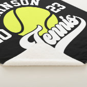 Personalisiert NAME Tennis Racket Ball Court Sherpadecke (3/4)