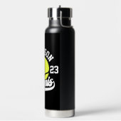 Personalisiert NAME Tennis Racket Ball Court Trinkflasche (Links)