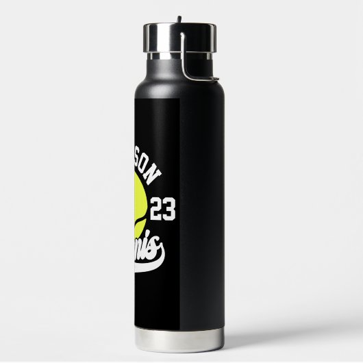 Personalisiert NAME Tennis Racket Ball Court Trinkflasche (Links)