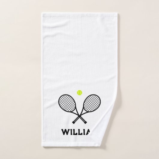 Personalisiert Name Tennis White Handtuch (Handtuch)