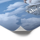 Personalisiert Name Text Moon Girl Fantasy Poster (Ecke)