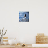 Personalisiert Name Text Moon Girl Fantasy Poster (Küche)