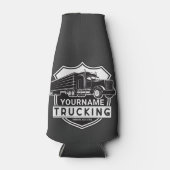 Personalisiert NAME Trucking Big Rig Semi Trucker Flaschenkühler (Vorderseite)