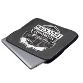 Personalisiert NAME Trucking Big Rig Semi Trucker Laptopschutzhülle (Vorne Knopf)