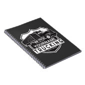 Personalisiert NAME Trucking Big Rig Semi Trucker Notizblock (Rechte Seite)