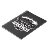 Personalisiert NAME Trucking Big Rig Semi Trucker Notizblock (Linke Seite)
