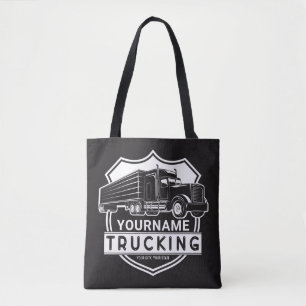 Personalisiert NAME Trucking Big Rig Semi Trucker Tasche