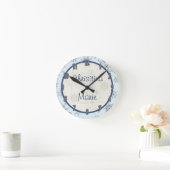 Personalisiert Name Uhr Glitzer Schneeflocken (Zuhause)