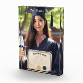 Personalisiert Name und Titel Graduate Foto Plaque (Rechts)