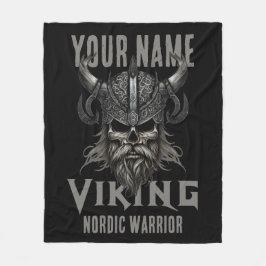 Personalisiert NAME Viking Warrior Heritage Fleecedecke