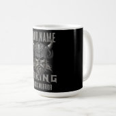 Personalisiert NAME Viking Warrior Heritage Kaffeetasse (VorderseiteRechts)