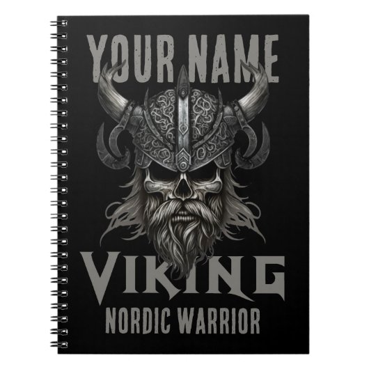 Personalisiert NAME Viking Warrior Heritage Notizblock (Vorderseite)