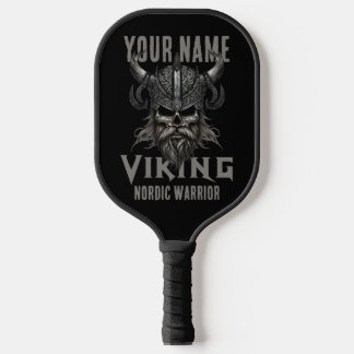 Personalisiert NAME Viking Warrior Heritage Pickleball Schläger