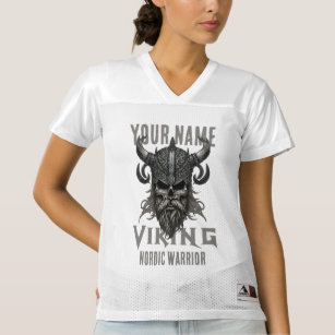 Personalisiert NAME Viking Warrior Heritage T - Sh Frauen Football Trikot