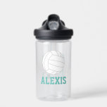 Personalisiert Name Volleyball Jersey Trinkflasche<br><div class="desc">Personalisiertes Kindersportdesign.</div>