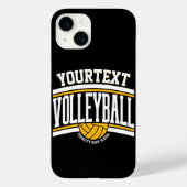 Personalisiert NAME Volleyball-Mannschaft Case-Mate iPhone Hülle (Rückseite)