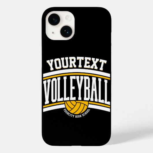 Personalisiert NAME Volleyball-Mannschaft Case-Mate iPhone Hülle (Rückseite)