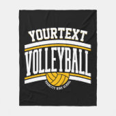 Personalisiert NAME Volleyball-Mannschaft Fleecedecke (Vorderseite)
