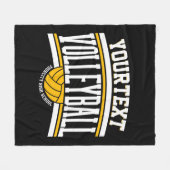 Personalisiert NAME Volleyball-Mannschaft Fleecedecke (Vorderseite (Horizontal))