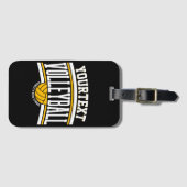 Personalisiert NAME Volleyball-Mannschaft Gepäckanhänger (Vorderseite (Horizontal))