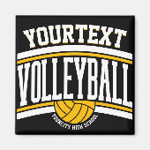 Personalisiert NAME Volleyball-Mannschaft Magnet (Vorne)