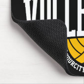 Personalisiert NAME Volleyball-Mannschaft Mousepad (Ecke)