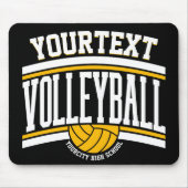 Personalisiert NAME Volleyball-Mannschaft Mousepad (Vorne)